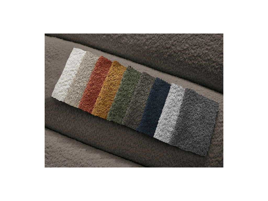 Sofá esquinero fijo modular - Annecy - Tejido bouclé - Esquina izquierda