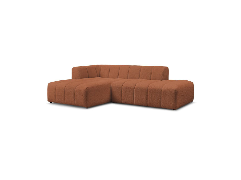 Sofá esquinero fijo modular - Annecy - Tejido bouclé - Esquina izquierda