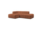 Sofá esquinero fijo modular - Annecy - Tejido bouclé - Esquina izquierda