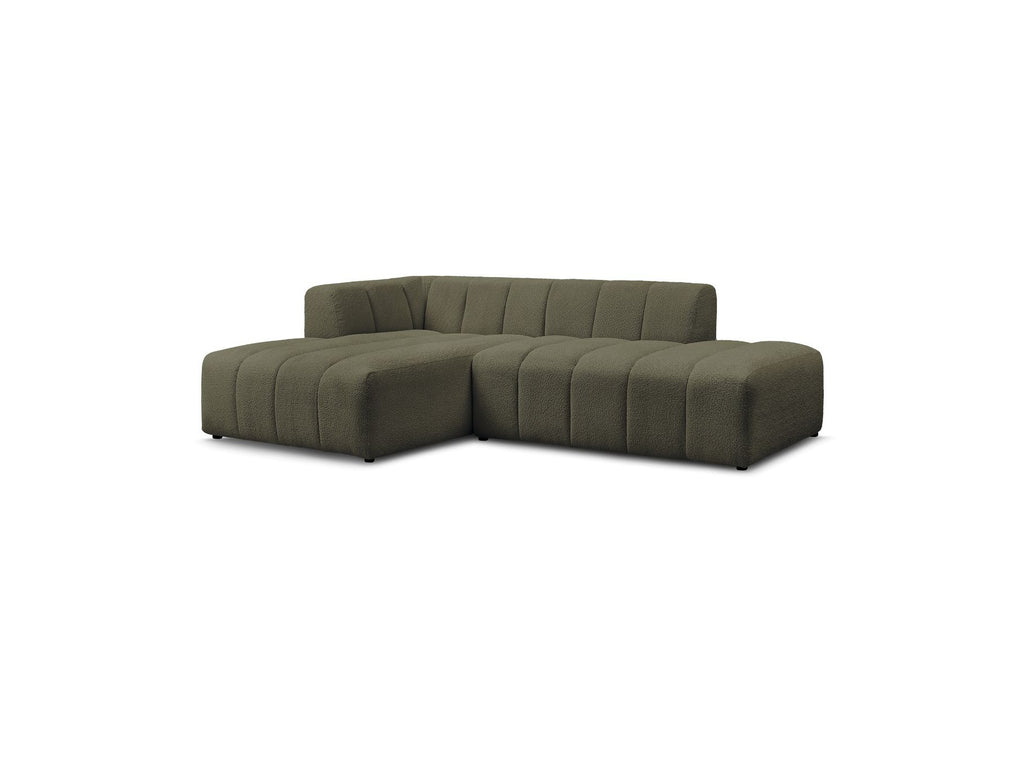 Sofá esquinero fijo modular - Annecy - Tejido bouclé - Esquina izquierda