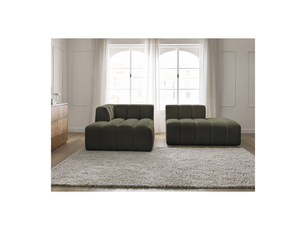 Sofá esquinero fijo modular - Annecy - Tejido bouclé - Esquina izquierda