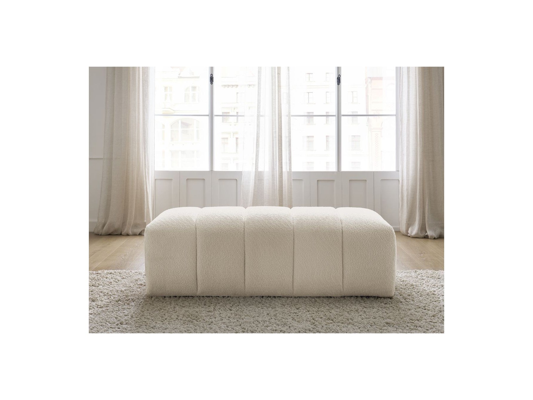 Pouffe for Modular Sofa - Annecy - Bouclé Fabric