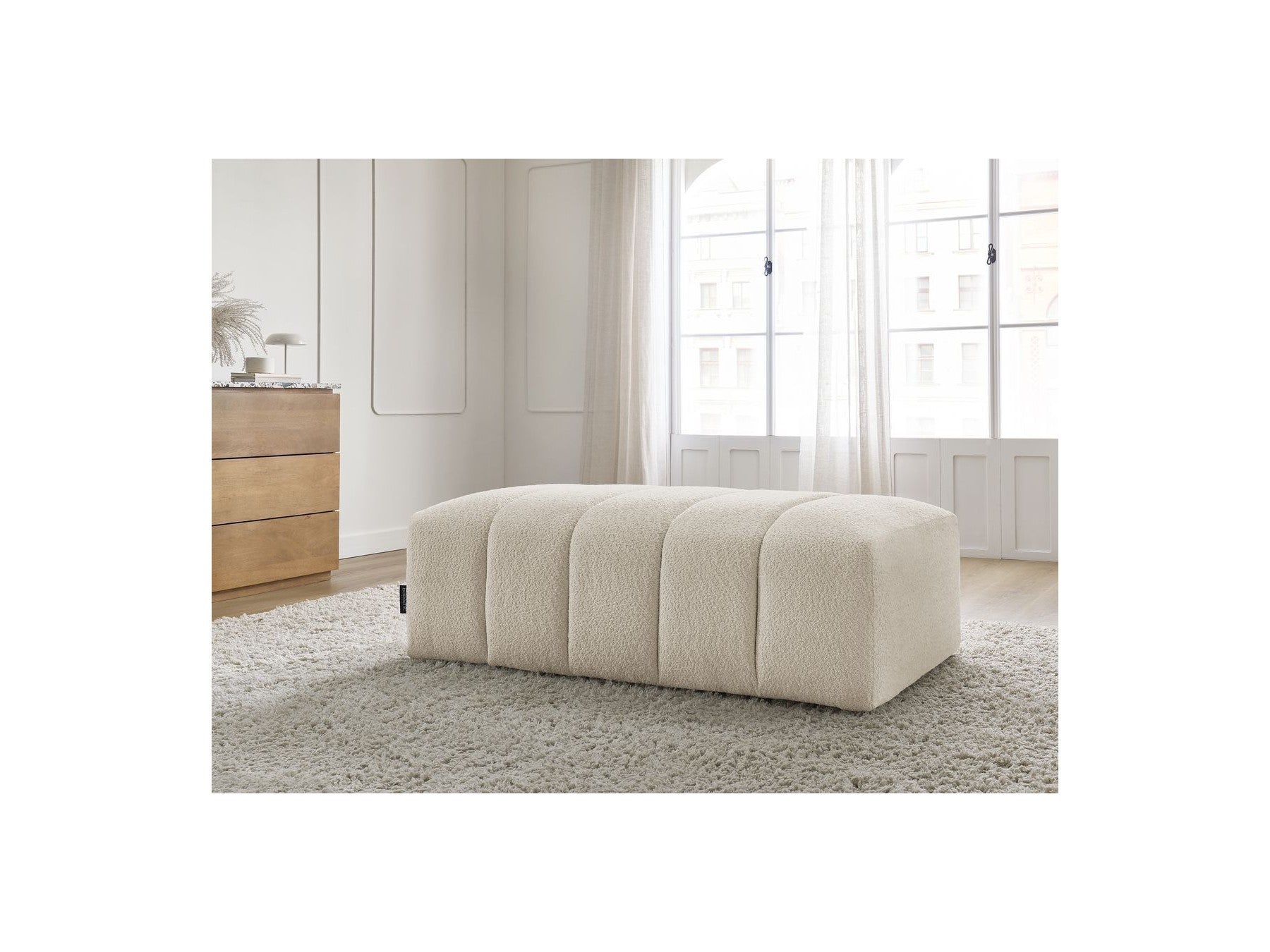 Pouffe for Modular Sofa - Annecy - Bouclé Fabric
