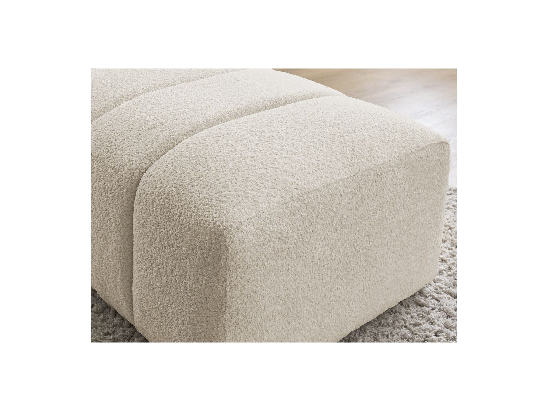 Pouffe for Modular Sofa - Annecy - Bouclé Fabric