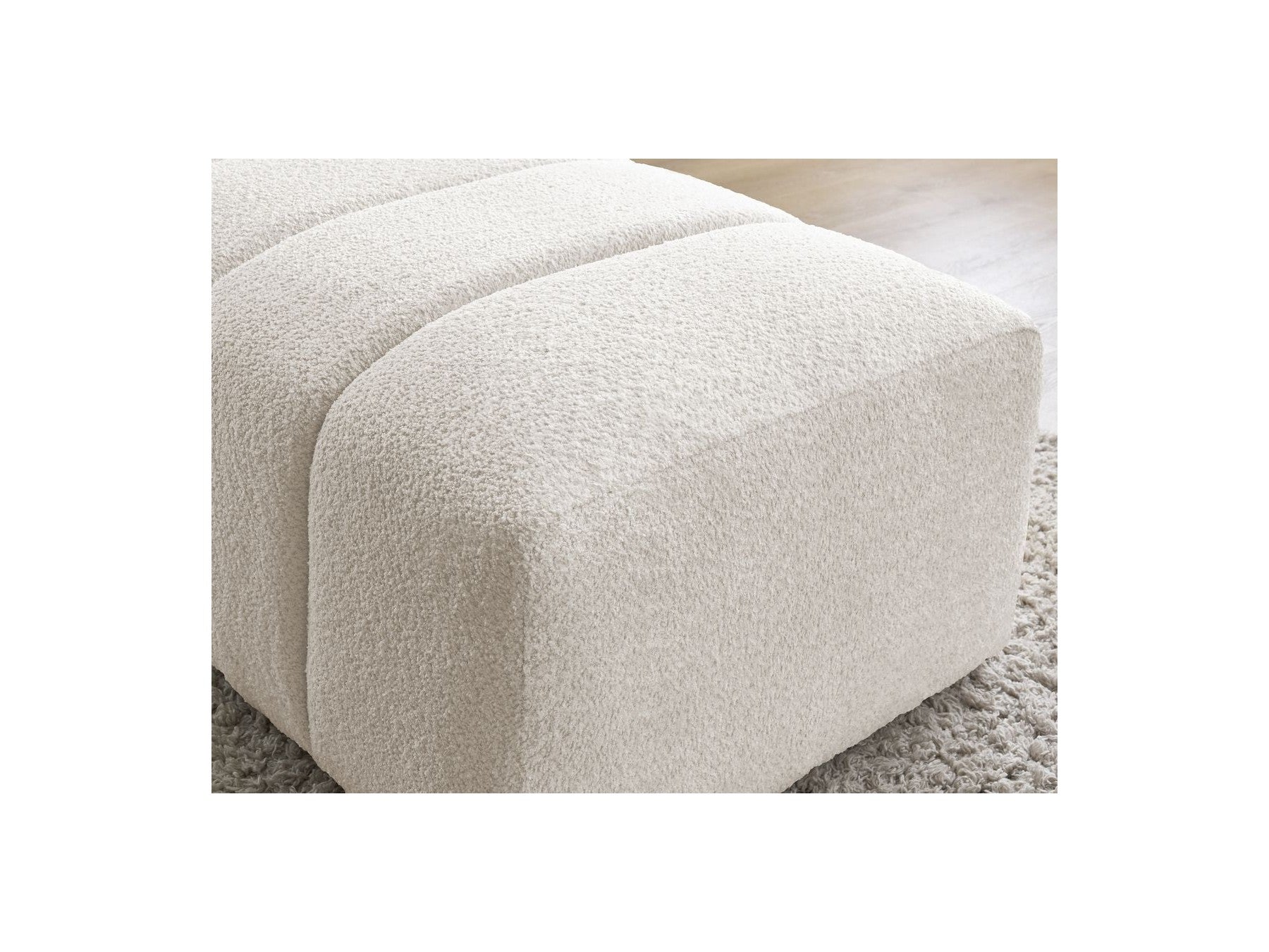 Pouffe for Modular Sofa - Annecy - Bouclé Fabric