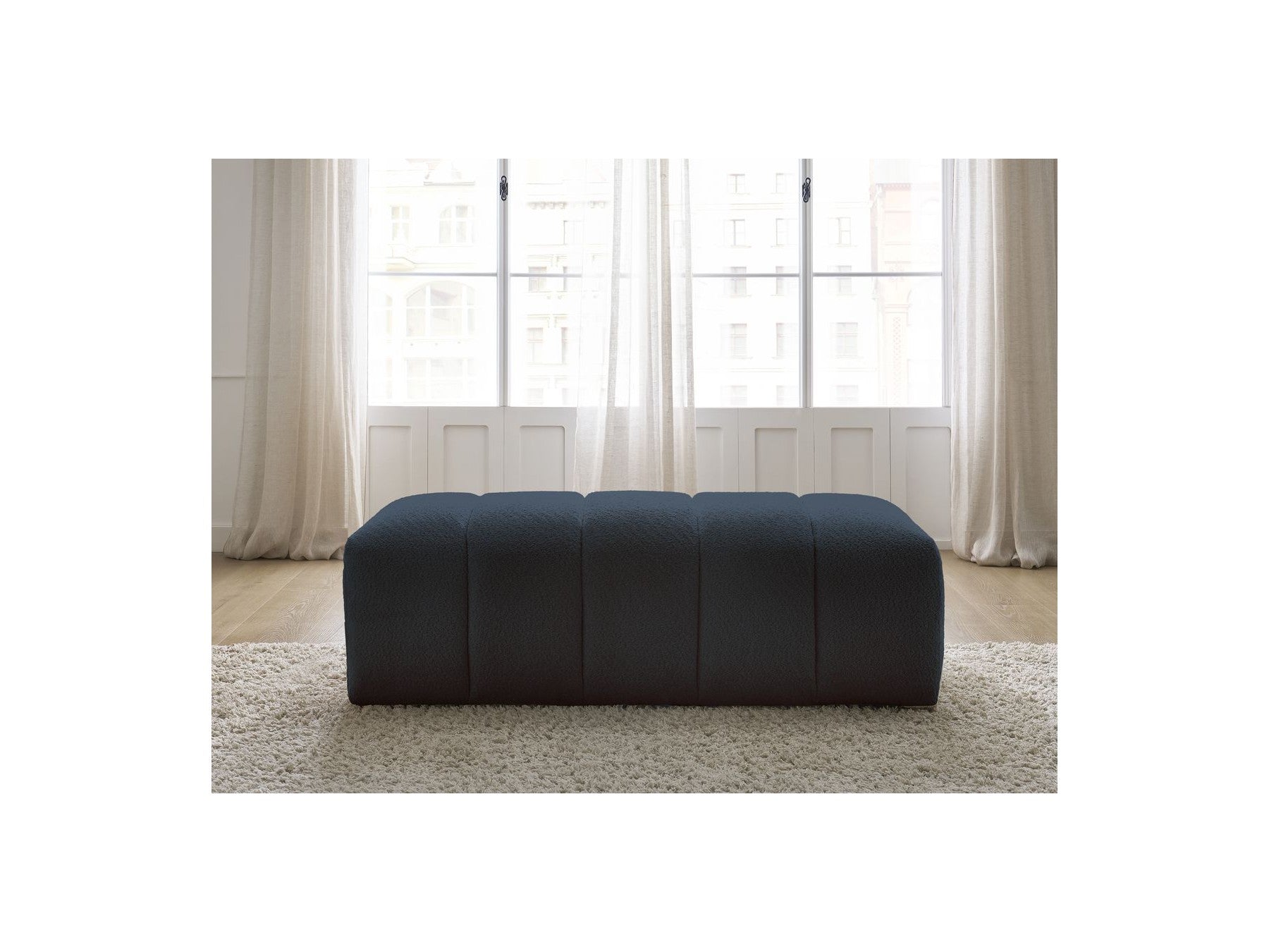 Pouffe for Modular Sofa - Annecy - Bouclé Fabric