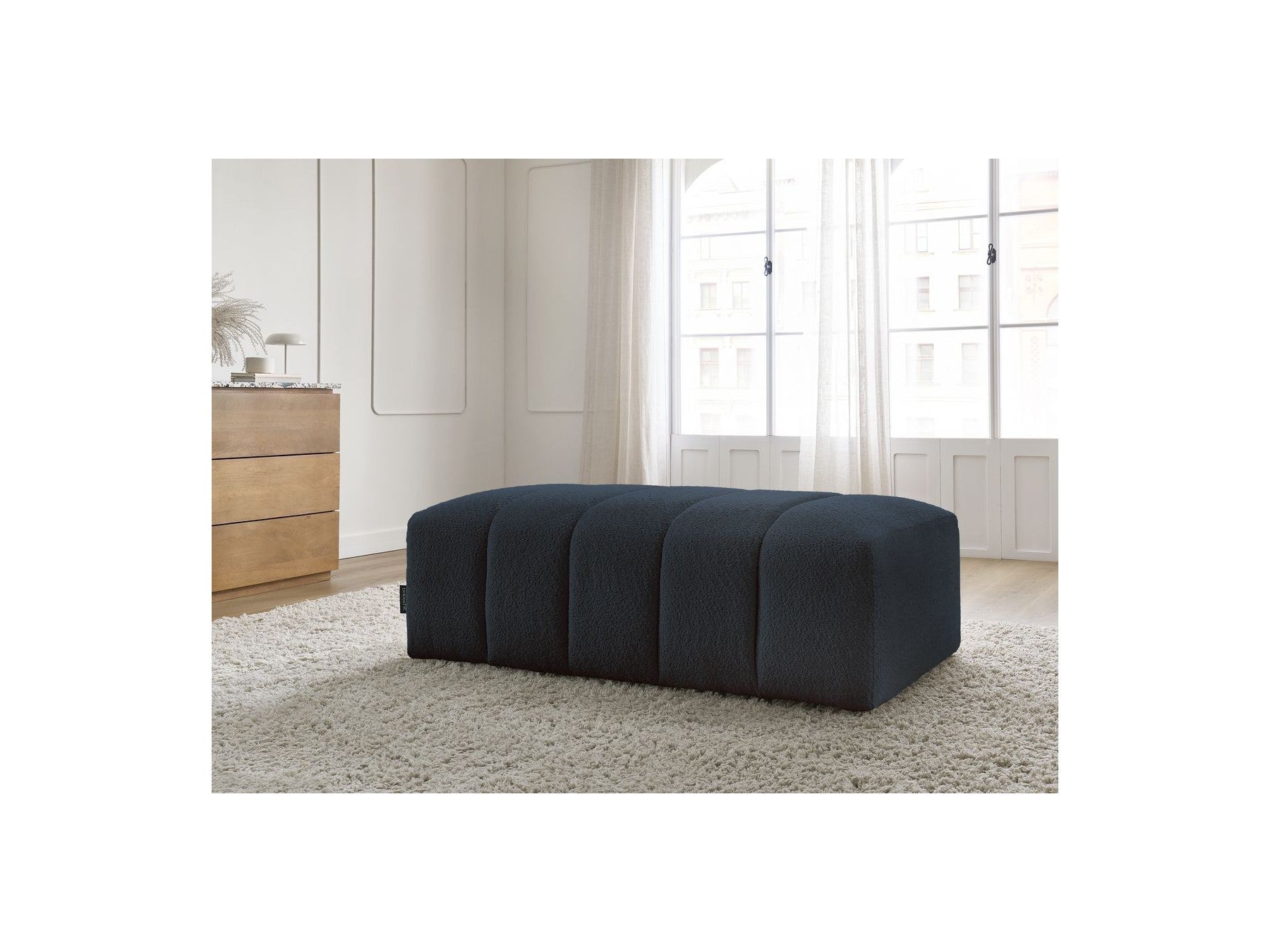 Pouffe for Modular Sofa - Annecy - Bouclé Fabric