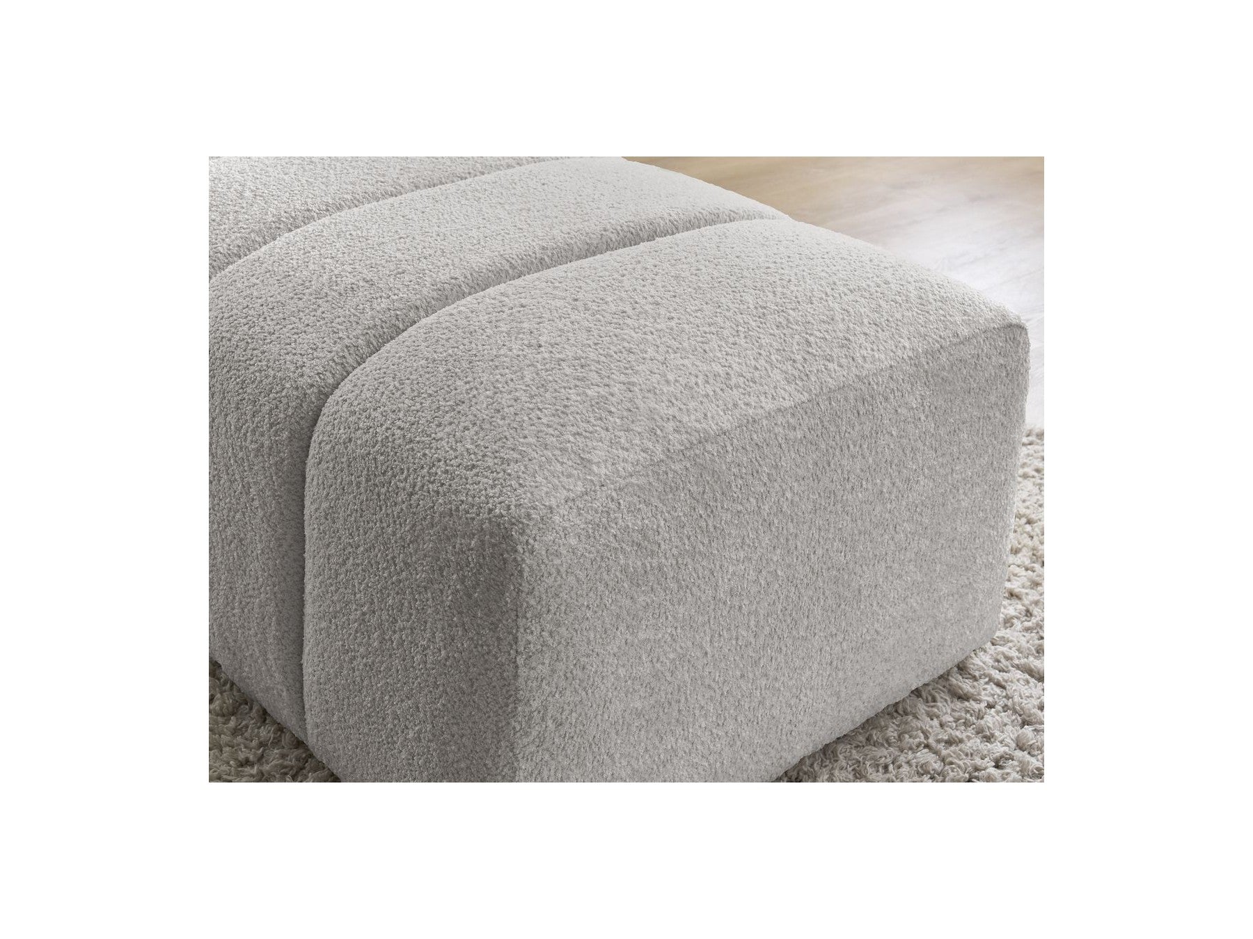 Pouffe for Modular Sofa - Annecy - Bouclé Fabric