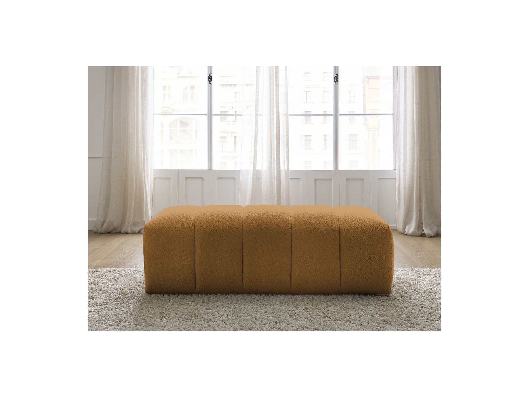Pouffe for Modular Sofa - Annecy - Bouclé Fabric