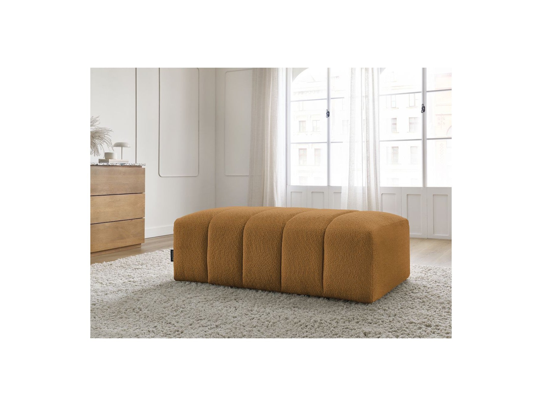 Pouffe for Modular Sofa - Annecy - Bouclé Fabric