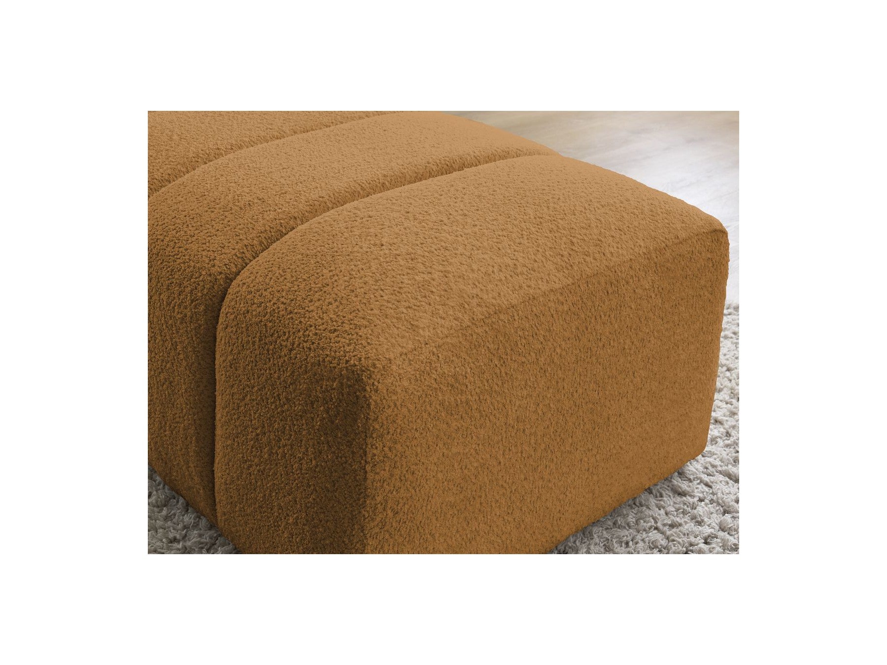 Pouffe for Modular Sofa - Annecy - Bouclé Fabric