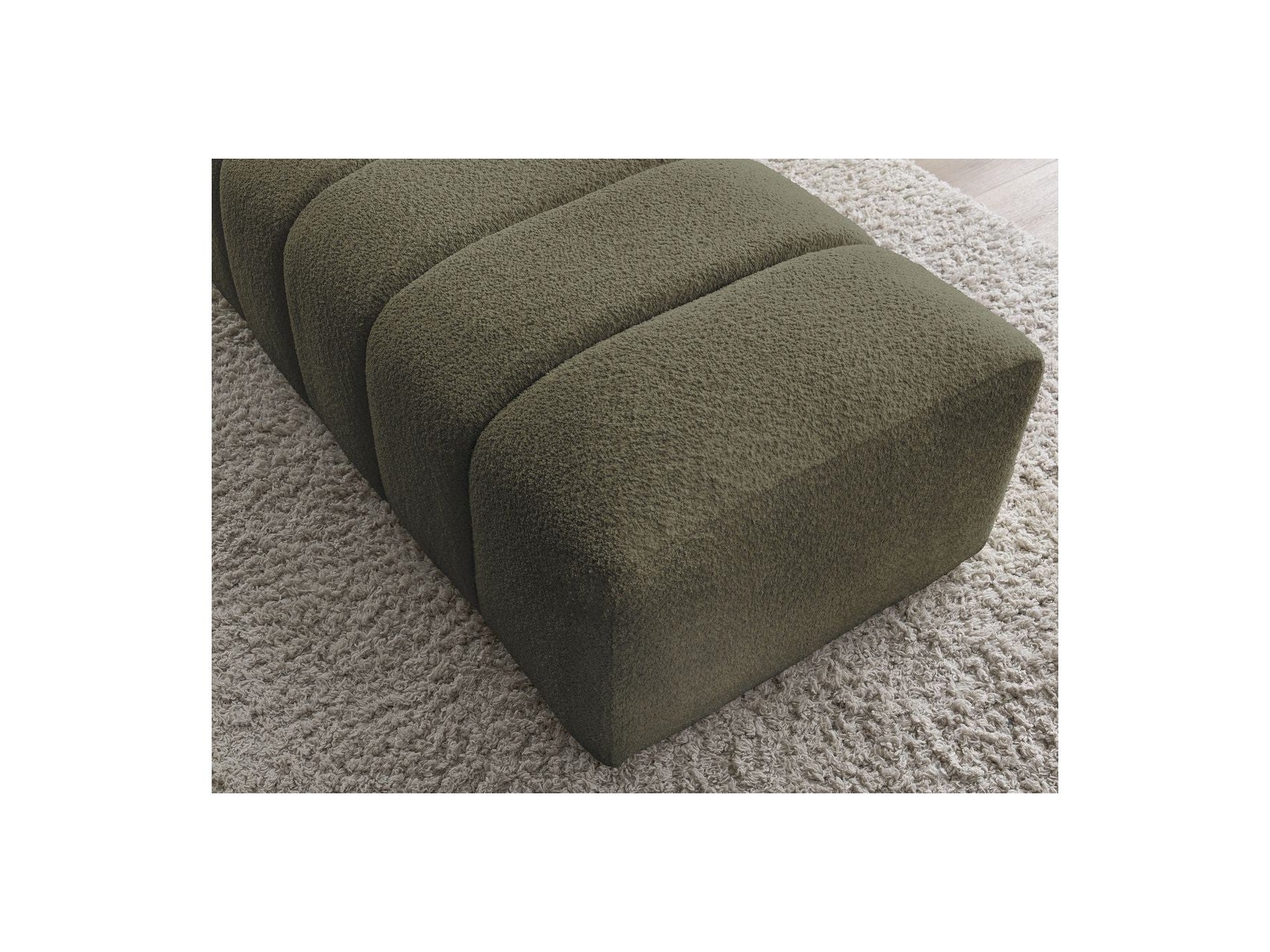 Pouffe for Modular Sofa - Annecy - Bouclé Fabric