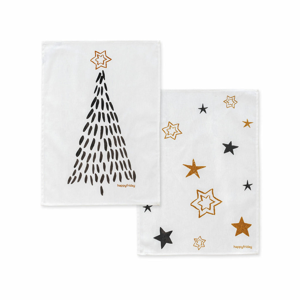 Paño de Cocina Gold Xmas