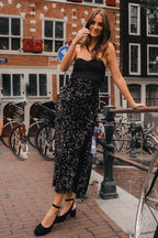 Falda Léana Sequin Noir