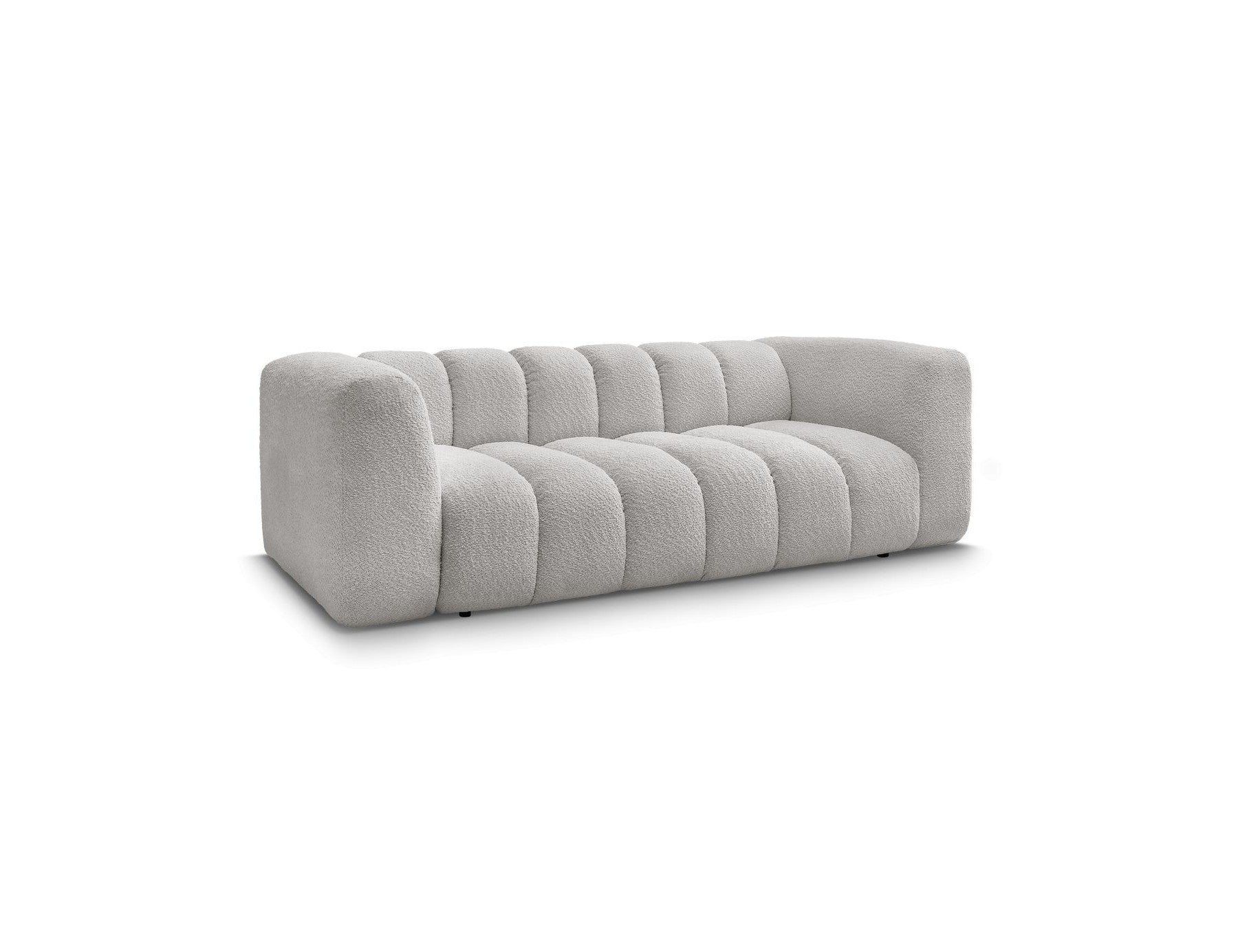 Talia - Fixed Straight 3-Seater Sofa - Bouclé Fabric