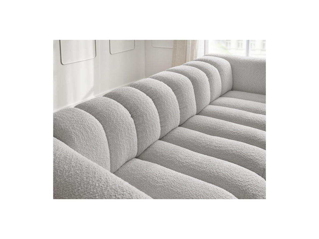 Talia - Fixed Straight 3-Seater Sofa - Bouclé Fabric