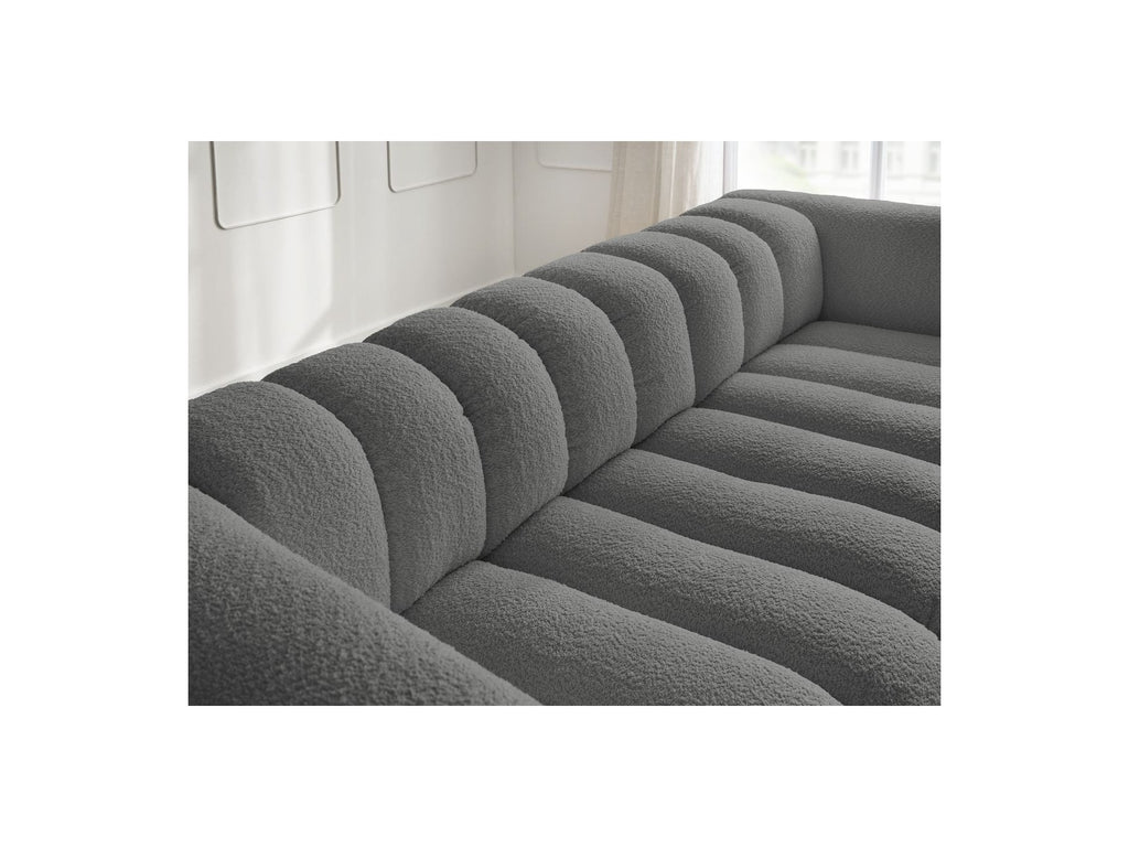 Talia - Fixed Straight 3-Seater Sofa - Bouclé Fabric