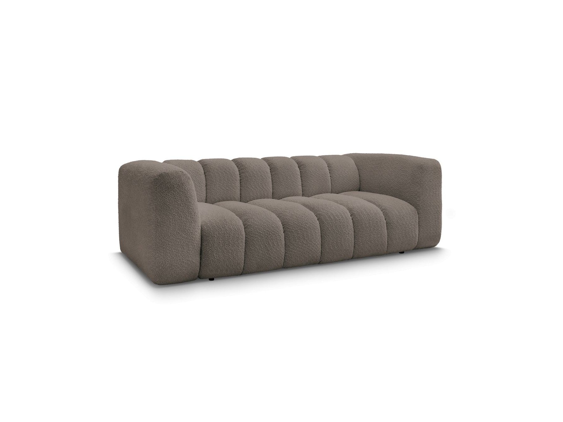 Talia - Fixed Straight 3-Seater Sofa - Bouclé Fabric