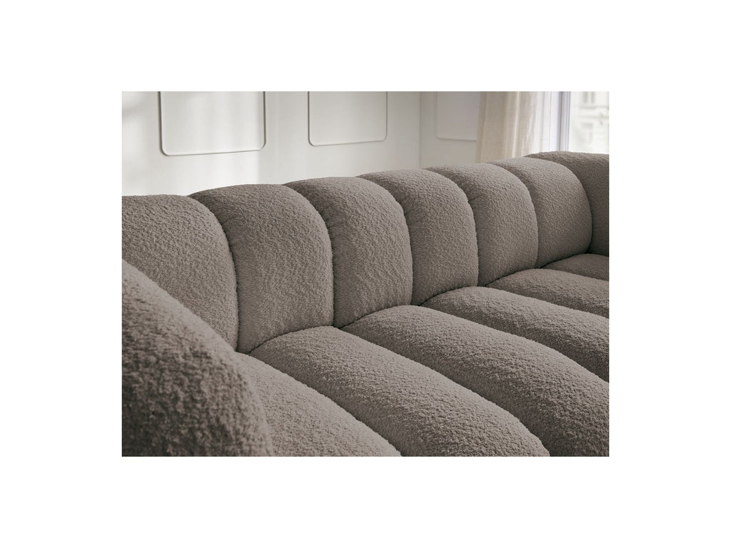 Talia - Fixed Straight 3-Seater Sofa - Bouclé Fabric