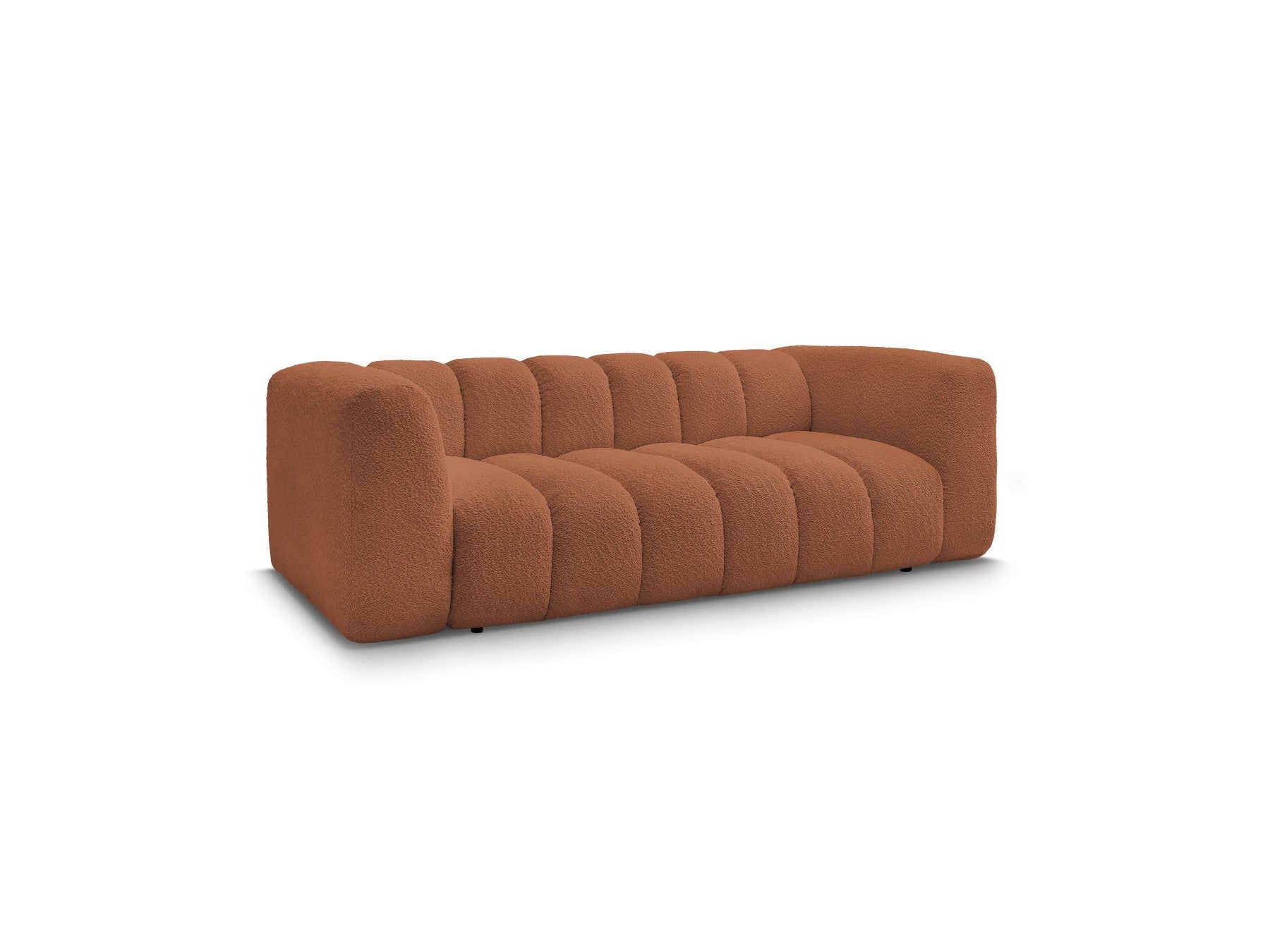 Talia - Fixed Straight 3-Seater Sofa - Bouclé Fabric