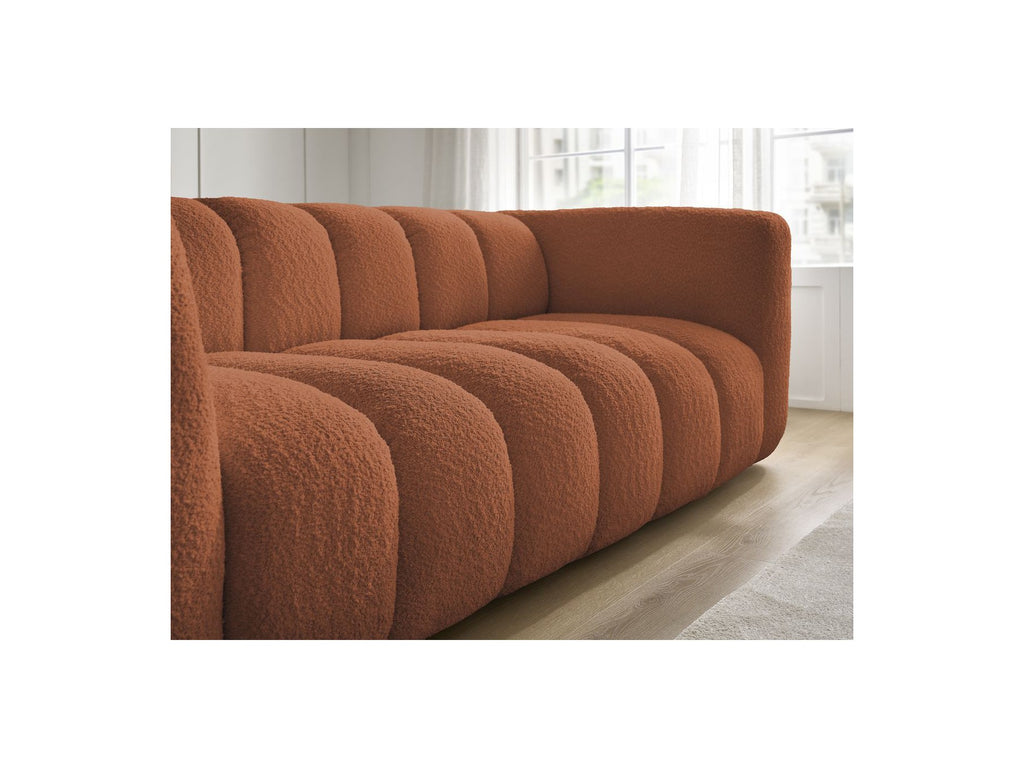 Talia - Fixed Straight 3-Seater Sofa - Bouclé Fabric
