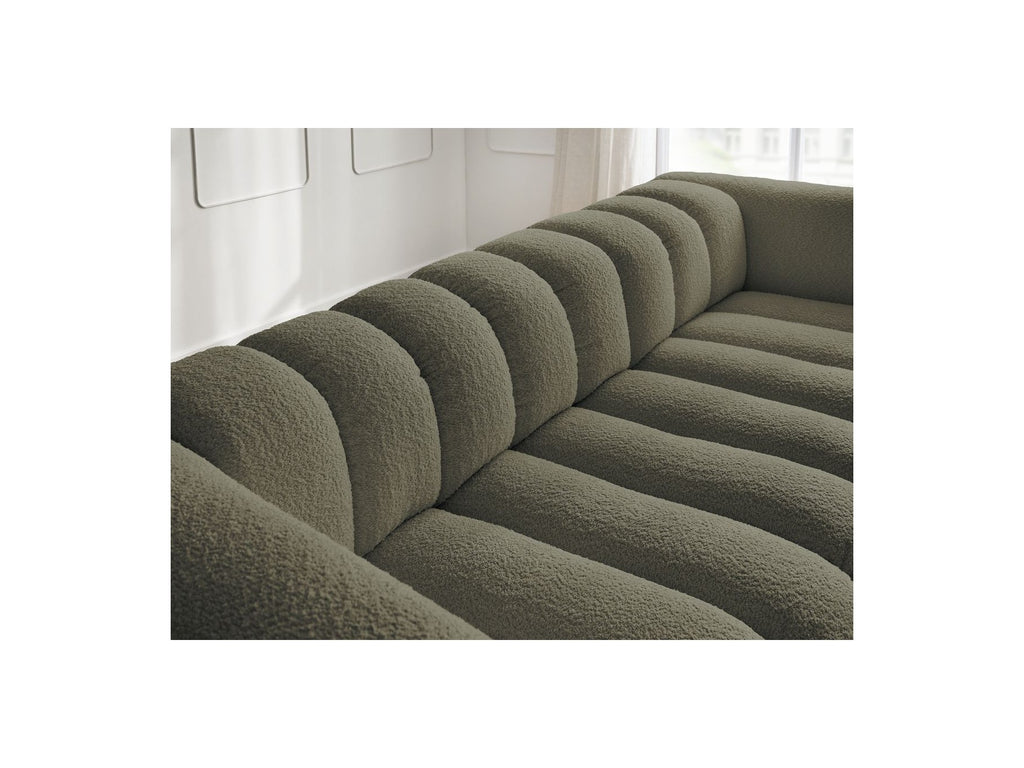 Talia - Fixed Straight 3-Seater Sofa - Bouclé Fabric
