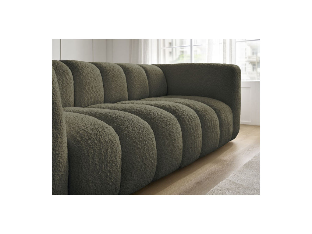 Talia - Fixed Straight 3-Seater Sofa - Bouclé Fabric
