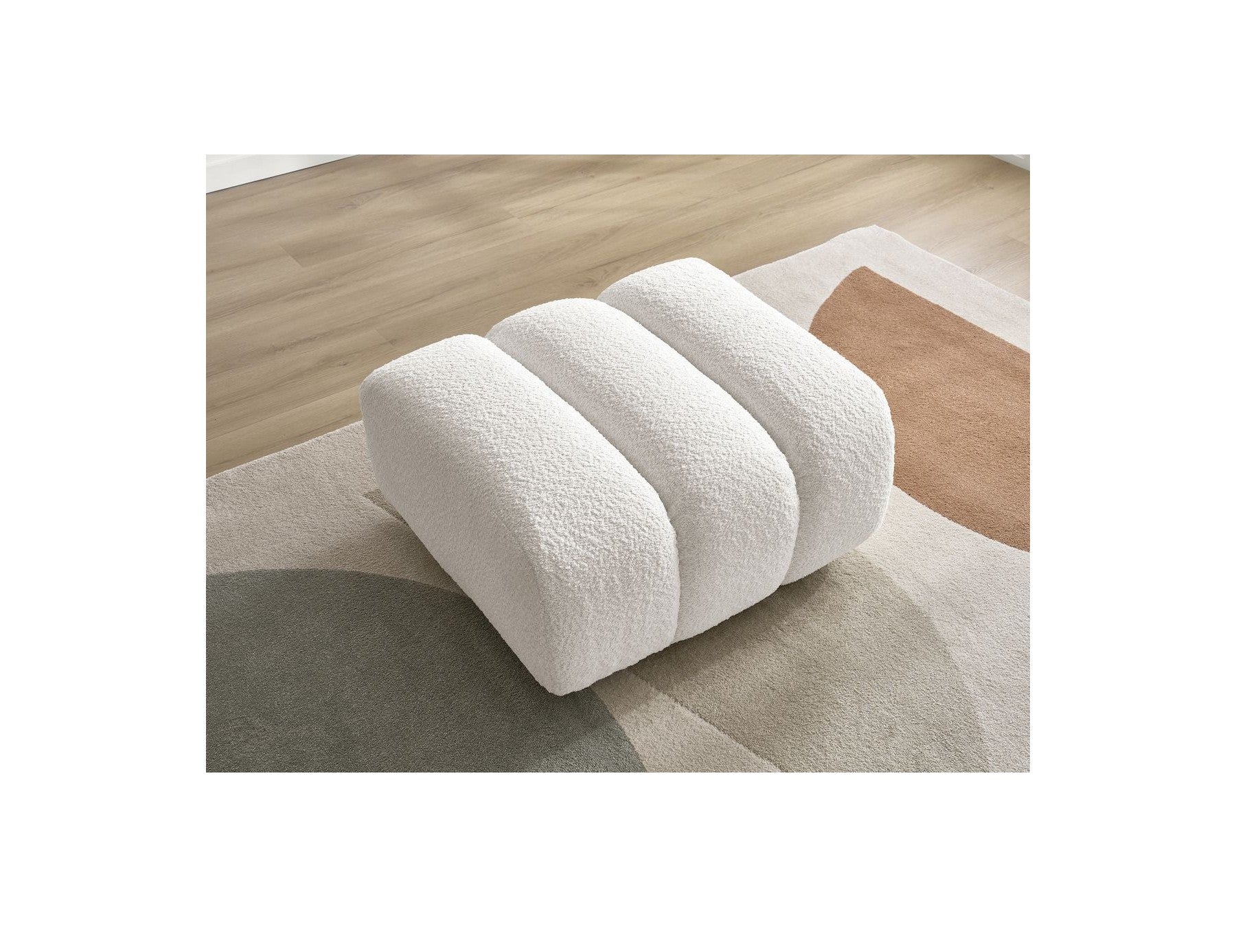 Talia - Pouffe - Bouclé Fabric