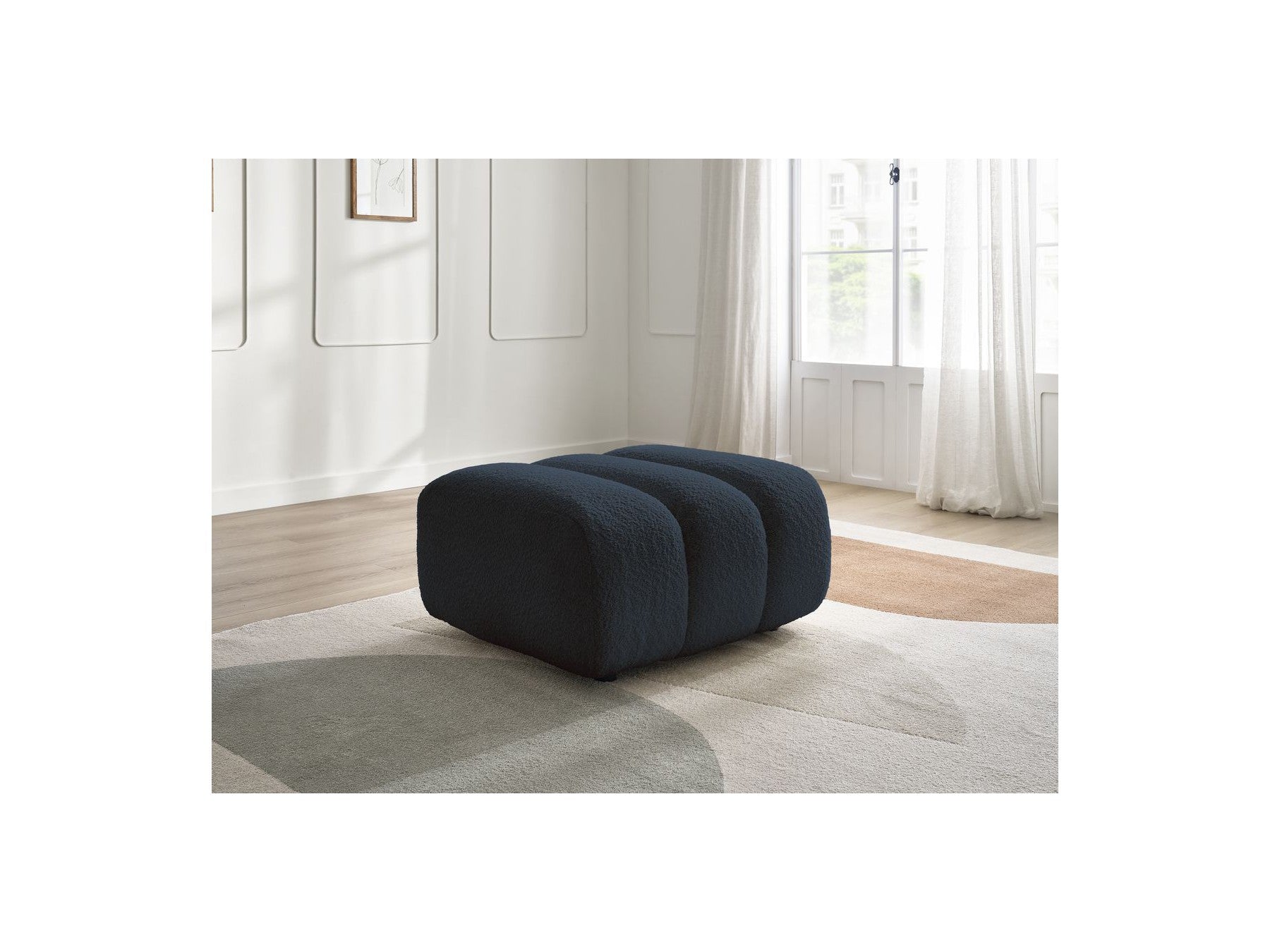 Talia - Pouffe - Bouclé Fabric
