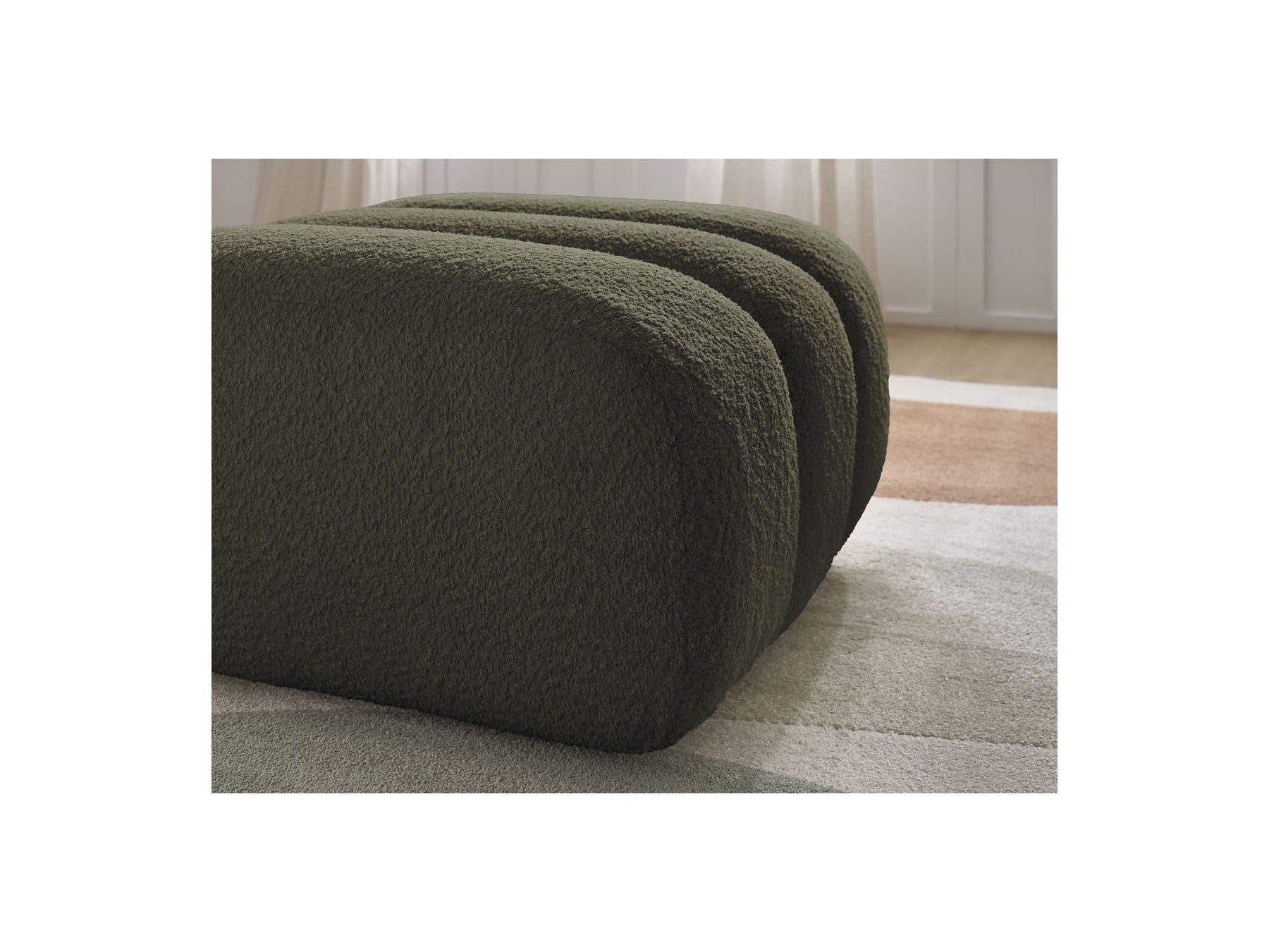 Talia - Pouffe - Bouclé Fabric
