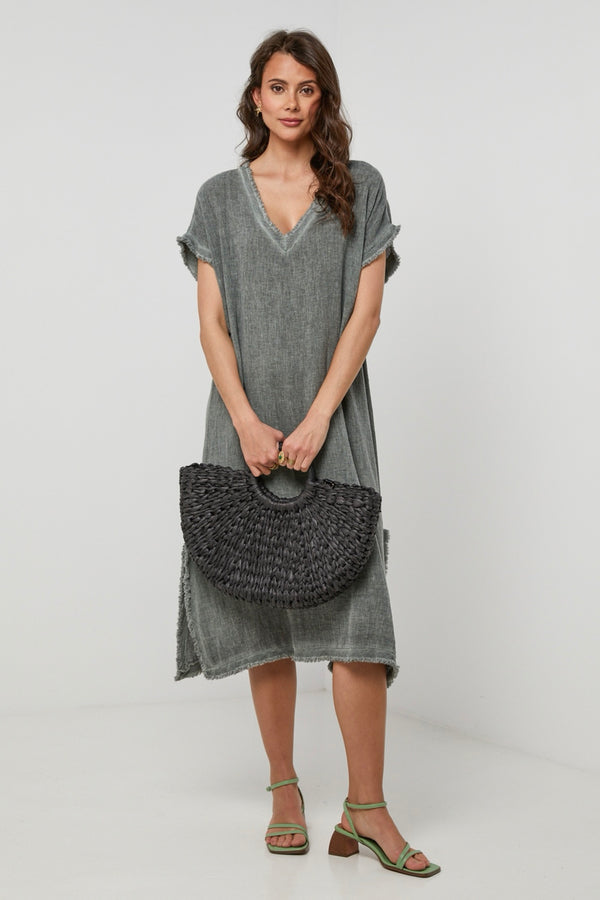 Vestido - Caqui - Mujer