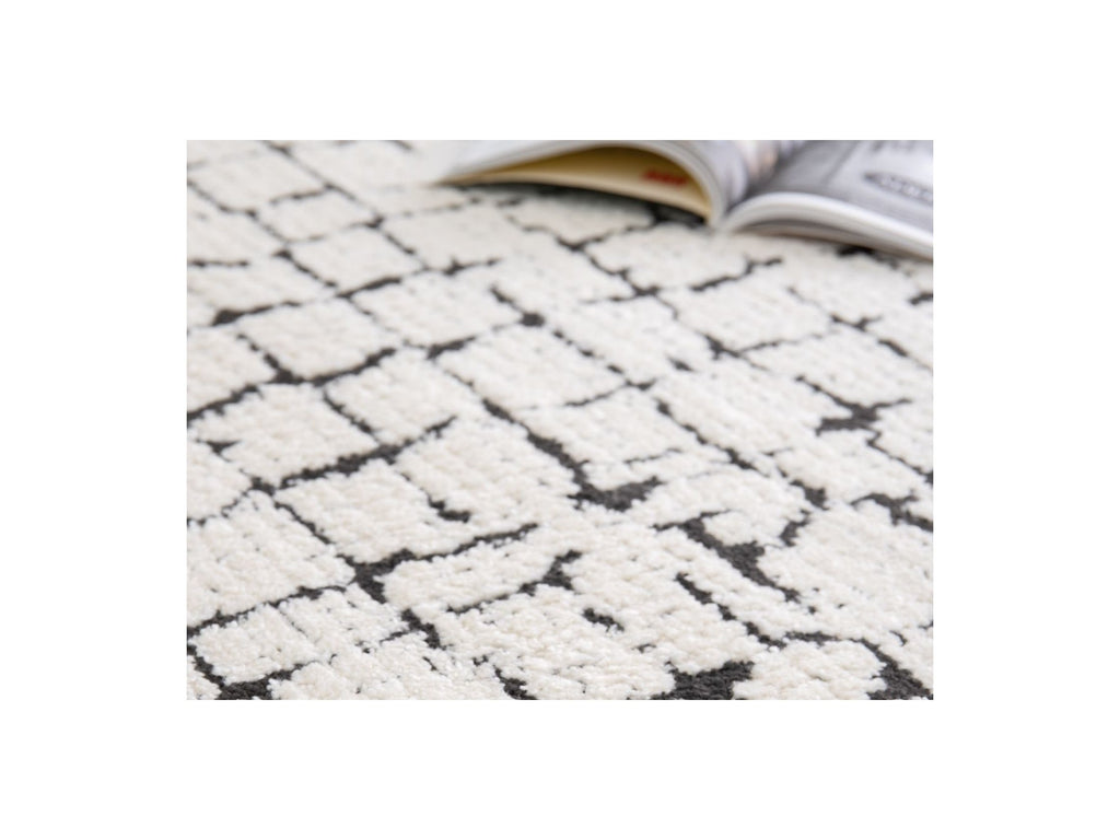 Tapis Poils Ras - Nebulia - Motif Abstrait - Beige