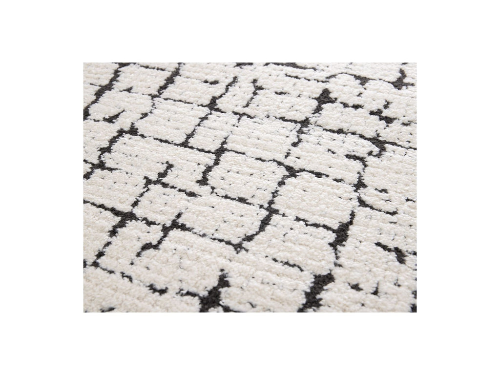 Tapis Poils Ras - Nebulia - Motif Abstrait - Beige