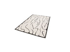 Tapis Poils Ras - Cosmara - Motif Abstrait - Beige