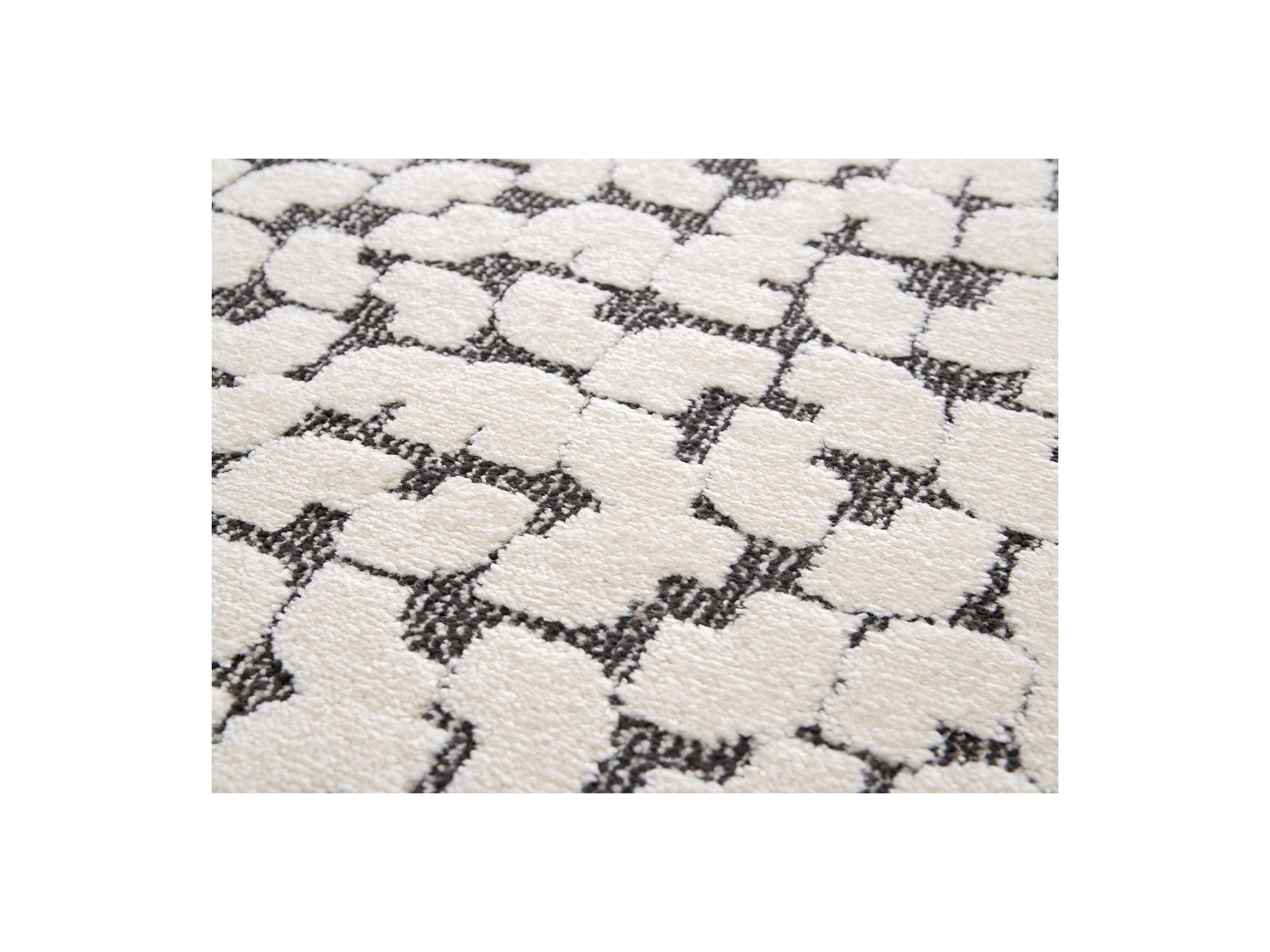 Alfombra de pelo corto - Calyra - Motivo abstracto - Beige