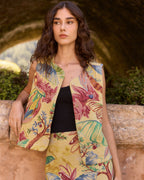 Palm Tree "Jacquard" Valhubert Sleeveless Jacket