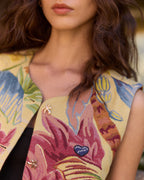 Palm Tree "Jacquard" Valhubert Sleeveless Jacket