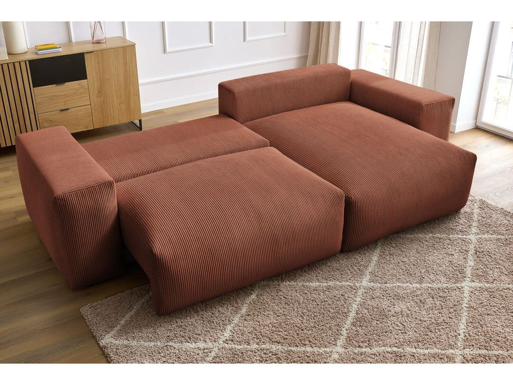 Voltaire - Canapé D'Angle Réversible Convertible Coffre