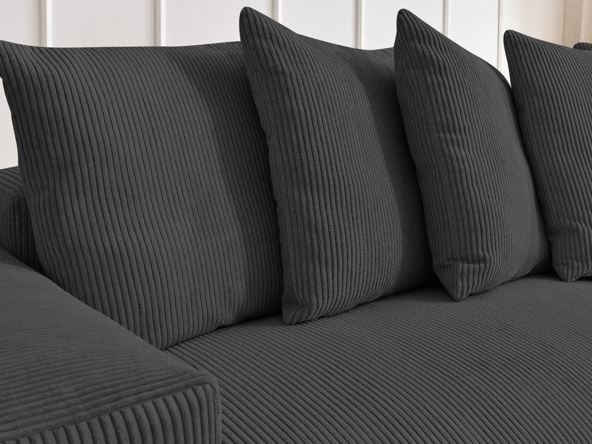 Voltaire - Canapé D'Angle Réversible Convertible Coffre
