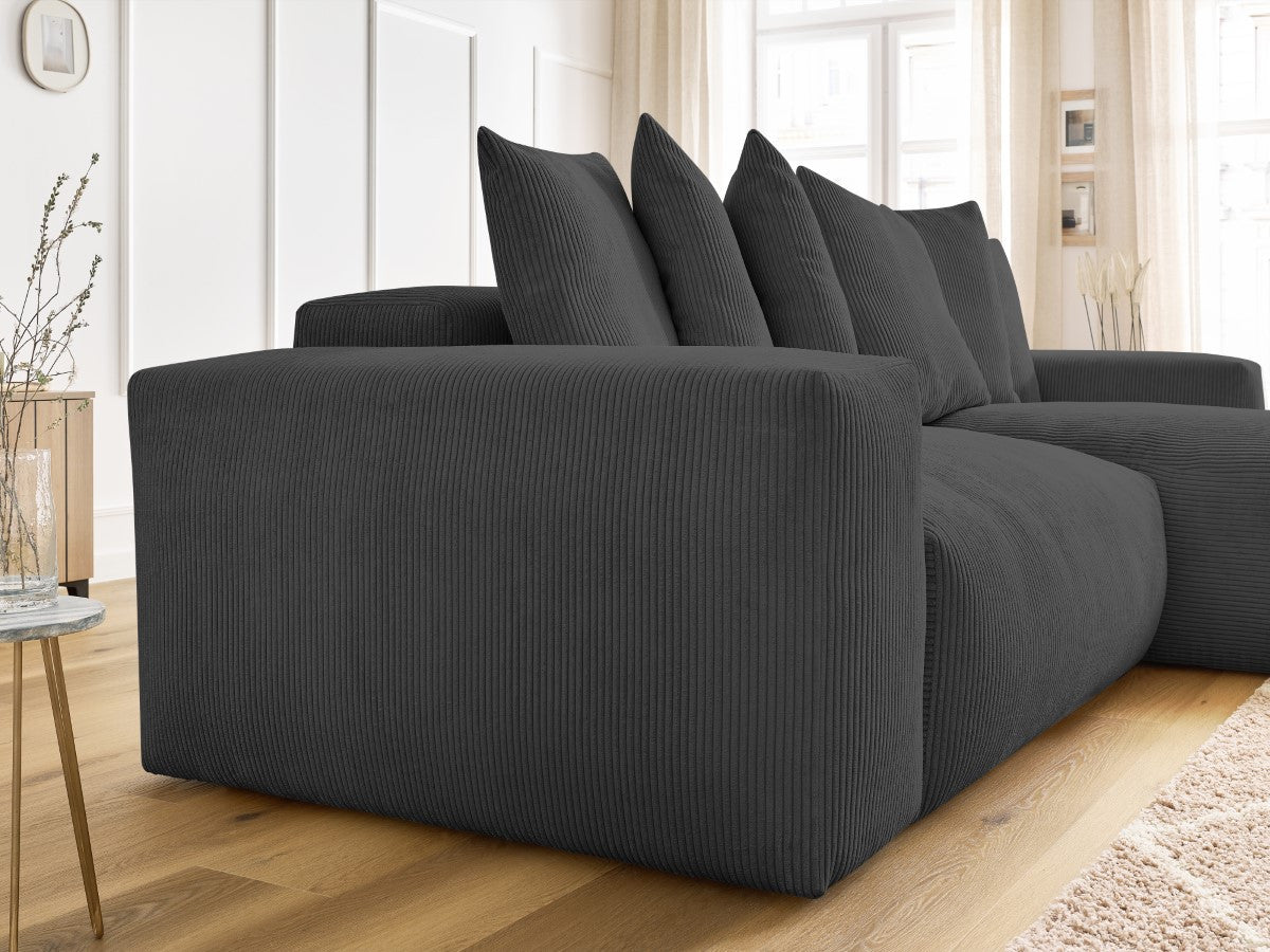 Voltaire - Canapé D'Angle Réversible Convertible Coffre