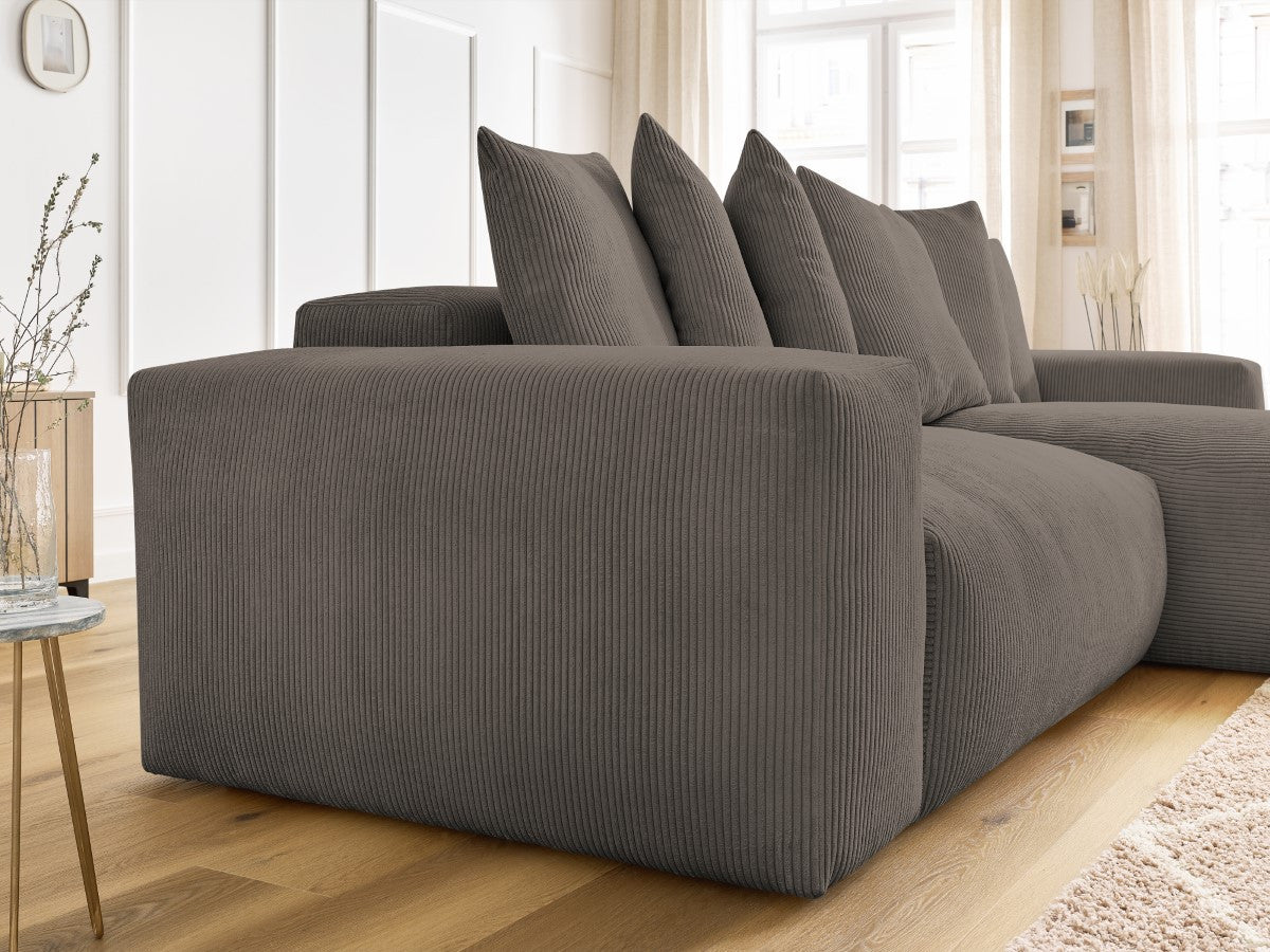 Voltaire - Canapé D'Angle Réversible Convertible Coffre
