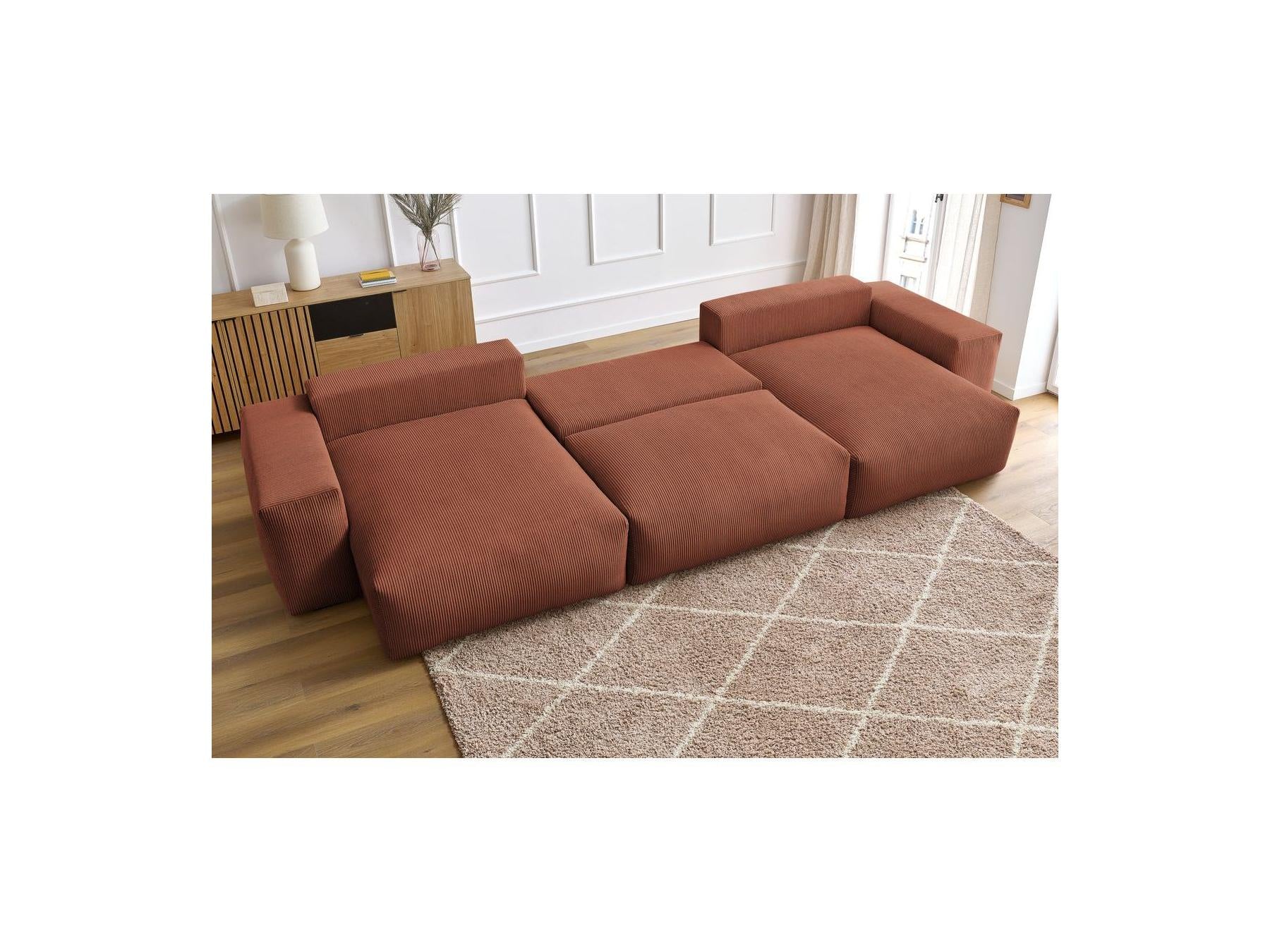 Voltaire - Panoramic Convertible Sofa with Storage - Panoramic