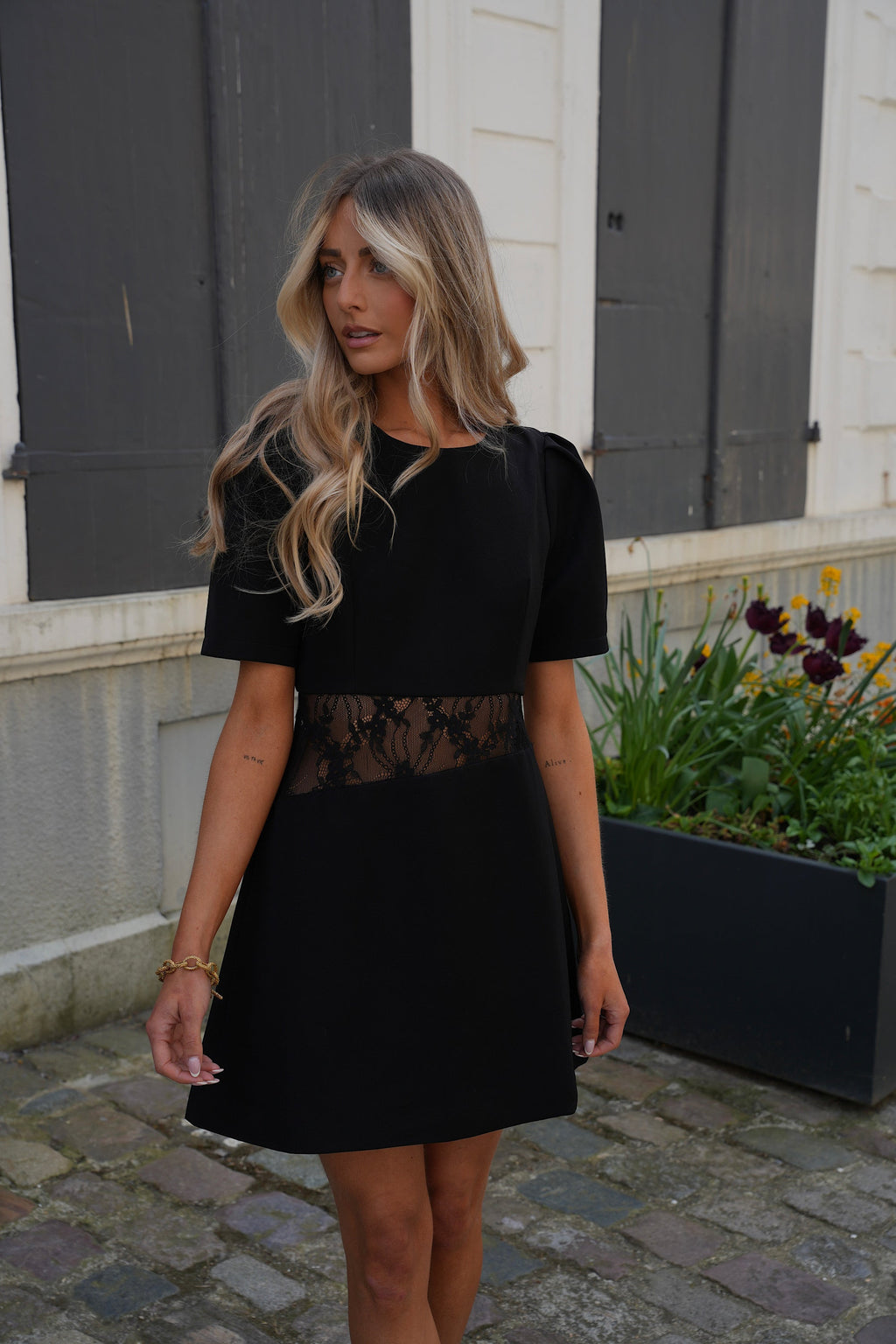 Robe Dentelle Castille - Noire