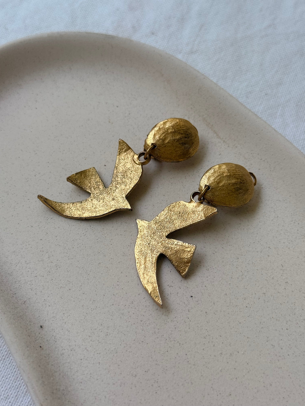 Pendientes Vintage - Pájaros Dorados