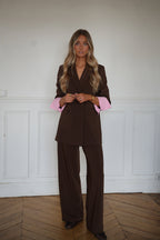 Pantalon Droit Arsene - Chocolat