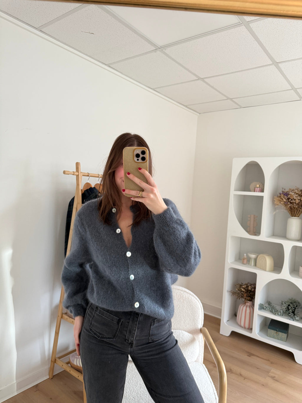 Dark Gray Bianca Wool Knit