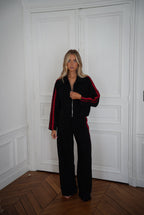 Chaqueta con cremallera Fantine - Negro