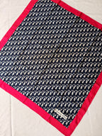 Christian Dior Scarf – Blue And Pink Monogram Model
