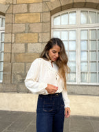 Blusa Angèle Crudo Bordada