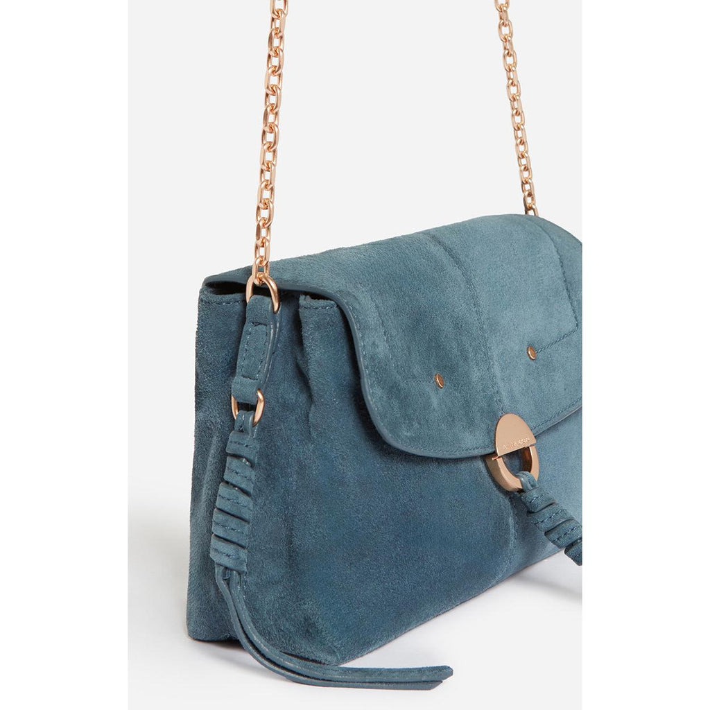 Vanessa Bruno - Petit Sac Othilia En Cuir Velours - Bleu Gris